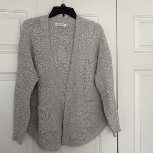 Workshop Republic Clothing Light Gray Knit Cardigan